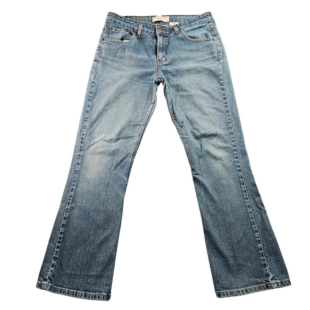 Signature by Levi Strauss & Co. Bootcut Jeans Women's 10 Blue Stretch Low Rise